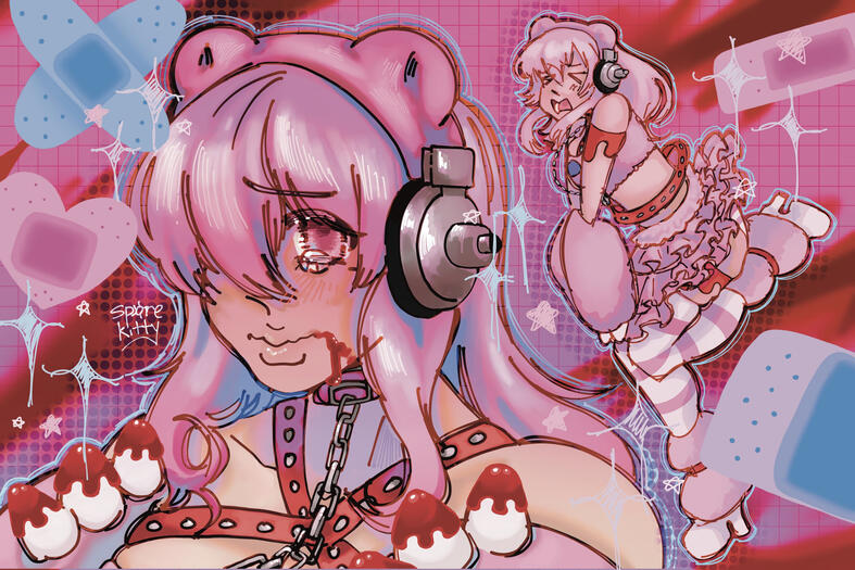 Super Sonico X Gloomy Bear