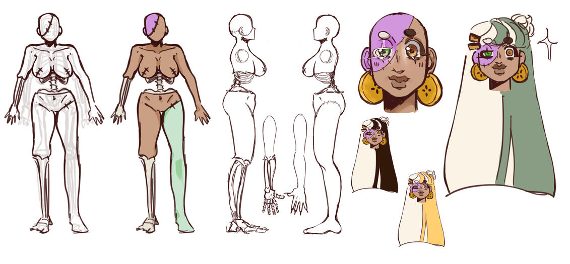 Zombie Girl Character Sheet